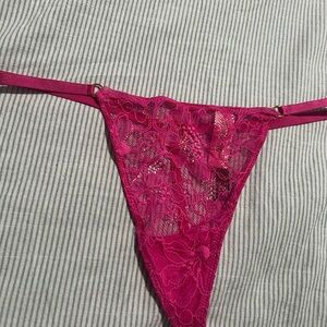 PINK Victoria's Secret Magenta Lace Panty
